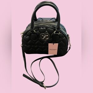 Juicy Couture Black Heart Crossbody Bag